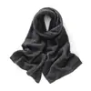 Nova coleção outono e inverno: cachecol de cashmere de cor sólida, com trama aberta, para mulheres, oferecendo calor, conforto e um estilo versátil e minimalista
