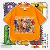 Camiseta Infantil de Manga Curta Tema Restaurante da Suzi Verão Homem Melancia Desenho Animado Meninos Top 100% Algodão