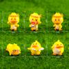 "autorización genuina" micro-paisaje creatividad vitalidad patito amarillo decoración DIY accesorios colgantes coche adornos pequeños