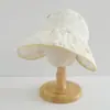 Chapéu de Sol Infantil, Estilo Verão Fino, Aba Larga, Proteção UV, Chapéu de Topo Aberto, Chapéu de Sol Fofo Estilo Coreano para Bebês Meninas