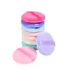 Esponja Redonda de Algodón para Polvos, Esponja para Polvos Secos, Esponja Redonda de Terciopelo Doble Cara, Esponja Fijadora de Maquillaje, Herramienta de Maquillaje, Esponja para Polvos, Polvos Sueltos