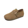 Birkenstocks Estilo Coreano Retro para Mujer 2026 Otoño/Invierno Nueva Llegada Zapatos Casuales para Mujer sin Cordones Moda Versátil Hebilla Correa Planos
