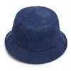 Sombrero de Pescador de Pana Estilo Coreano Japonés Versátil Sombrero de Cubo Simple Retro al Aire Libre Sombrero de Sol Moderno Sombrero Adelgazante
