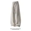 Colección Otoño 2026: Pantalones de pana de bambú blanco con pliegues y pierna curva, tallas M-5XL, HK26799-Especial P34
