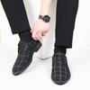 Zapatos de Tela Británica para Primavera y Otoño Zapatos de Vestir de Cuero Zapatos para Hombre Zapatos Interiores de Lona Zapatos con Cordones para Traje Zapatos Casuales para Hombre