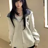 Sudadera con capucha y cremallera estilo callejero americano con estampado de leopardo y letras sánscritas para hombre y mujer, cárdigan holgado oversize, moderno