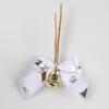 Moño de cinta decorativa navideña DIY transfronterizo campana manualidades mini moño dorado tridimensional seda roja