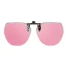 Óculos de Sol Flip-up Estilo Novo 2025 Polarizados Clip-on Sem Aro Poligonais Masculinos e Femininos Clip-on Atacado 1020