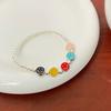 Pulseira de Miçangas Coloridas de Dopamina de Verão Personalidade Infantil Doce Exquisita Moda Criativa Desenho Animado Pulseira Versátil para Mulheres