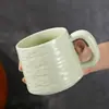 Taza de Gran Capacidad para Uso en Casa, Taza para Pareja, Taza de Café de Cerámica, Taza de Roca de Color Bajo Esmalte, Taza de Té