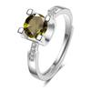 Anillo japonés y coreano más vendido para mujer, anillo ajustable de moissanita con cabeza de vaca de cintura pequeña, directo de fábrica en stock