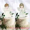 Pacote de Venda Direta da Fábrica Velas de Anjo em Formato de Coração para Homem e Mulher Bolo de Aniversário para Bebê e Criança Pequena Presentes de Casamento