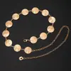 Cadena de Cintura Elegante de Metal con Girasol para Mujer de Comercio Exterior, Accesorio de Cintura Ajustable para Vestido, Cinturón de Cadena Multicapa de Gama Alta