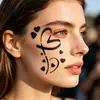 Plantilla de Pintura Facial Transfronteriza para Niños Stencil de Pintura DIY Adecuado para Maquillaje de Escenario Molde Auxiliar para la Esquina del Ojo