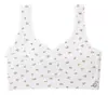 Ropa interior deportiva developmental con estampado nuevo para estudiantes mujeres, copas fijas sin costuras, sin aro de metal, chaleco transpirable, sujetador para niña