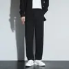 Pantalones Casuales para Hombre 2026 Otoño Nuevo Estilo Pantalones de Traje Negros Caídos para Adolescentes Pantalones Anchos Rectos Holgados