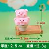 Porco rosa em pó tridimensional de desenho animado pequenas decorações de resina cola de creme material DIY para artesanato capa de celular caseira acessórios de cabelo fivela de sapato