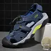 Sandalias de Verano para Hombre al Aire Libre de Dedo del Pie Sandalias de Playa para Rastrear Ríos de Cuero Transpirable Sandalias Transfronterizas de Amazon Talla Grande Casual de Cuero
