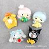 Resina Accesorios de Dibujos Animados Funda para Teléfono Sanrio Kuromi Pudding Dog Cinnamon Dog DIY Pegamento Crema Hecho a Mano Horquilla