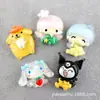 Funda para Teléfono Móvil Sanrio Kuromi Accesorios de Dibujos Animados de Resina Perro Pudín Perro Canela Pegamento de Crema DIY Pasador Hecho a Mano