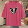 Comércio Exterior Transfronteiriço Último Estoque de Comércio Exterior Grandes Marcas Etiquetas Cortadas Roupa de Mãe Camiseta de Manga Três Quartos para Meia-Idade e Idosos Camiseta Estilosa