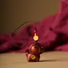 Llavero de Sándalo Verde para Coche que Atrae Dinero Llavero de los Doce Signos del Zodiaco Colgante para Teléfono Colgante para Bolso
