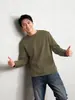 Sudadera Térmica de Terciopelo Engrosado de Manga Larga Junxu para Hombre, Camiseta Interior de Otoño e Invierno, Camiseta Base Versátil de Moda