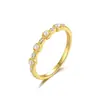 Anillo Versátil de Plata de Ley S925 Estilo Ins Perla Retro Multidiamante Anillo con Incrustaciones de Diamante Estilo Francés Más Vendido en Europa y América