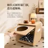 Cama para Gatos Gabinete de Almacenamiento para Mascotas, Caja de Almacenamiento Multifuncional para el Hogar con Puerta Deslizante, Casa para Gatos Apilable, Mesita de Noche de Moda