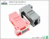 Conector para Computadora RJ45-VGA Producto Terminado, Serie RJ45-DB9/11/12 Hembra Rojo