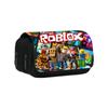 Bolsa de Lápices de Doble Capa con Estampado de Roblox al Por Mayor Transfronterizo, de Dibujos Animados, para Estudiantes de Primaria y Secundaria, Jardín de Niños, Bolsa de Almacenamiento de Papelería para Lápices