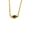 Collar de titanio y acero con circonita, estilo ins japonés y coreano, moderno, nicho, alta gama, para mujer, moda, temperamento, Joker, colgante de oro de 18k, venta al por mayor