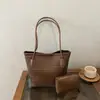 Bolso transfronterizo de nueva textura para mujer, versión coreana, versátil, tejido, PU, para mujer, de un solo hombro, elegante, retro, para ir al trabajo, bolso para madre e hijo