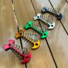 Clavos de Sujeción para Tienda de Campaña Exterior Pallet de Madera Clavos de Espina de Pescado con Resorte Clavos de Piso a Prueba de Viento Aleación de Aluminio Estilo Camping Plataforma Clavos de Campamento