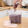 Caixa de Armazenamento de Grãos, Recipiente Selado de Grau Alimentício, Caixa de Armazenamento de Plástico, Recipiente Selado para Armazenamento de Ração de Gato