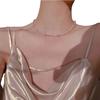 Collar Cadena Clavícula Perla de Agua Dulce Natural Nueva Cadena Diseño de Alta Gama Luz Gushi Plata Rota Plata Esterlina s925 Mujeres