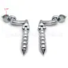 Accesorios de Modificación para Motocicleta Pedales Antideslizantes Retro Soporte de Pedal Negro Galvanizado Modificado 32mm