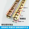Tira de Soporte de Acero Inoxidable para Columna de Escalera 2.4m Aleación de Aluminio Doble Fila Columna Aa Fila Única Tira Columna Aa Oro Rosa Columna de Pared