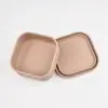 Caixa de Almoço Portátil para Estudante de Silicone de Grau Alimentício, Caixa Conservadora de Frescor, Caixa de Almoço com Divisórias, Caixa de Almoço para Micro-ondas com Tampa