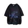 Camiseta de Manga Corta Estampado de Marioneta Manga Media para Hombre Verano Moderna Marca Holgada Estudiante Camiseta Tendencia Atractivo Casual Superior