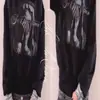 Nuevo Suéter de Punto con Cuello Redondo Otoño/Invierno Artístico Y2K Holgado Bloque de Color Sudadera Manga Larga Casual Retro Camiseta Top para Mujer Venta al por Mayor