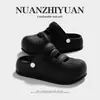 Zuecos de Moda de Verano Estilo Academia Nanbaowan para Niñas, Antideslizantes, Casuales, Transpirables, Medios Zuecos, Suela Gruesa, Punta de Concha