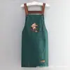 Nuevo logo de oso, delantal impermeable y a prueba de aceite, ropa de trabajo de cocina para hombres y mujeres, ropa de trabajo para tienda de té con leche, hogar