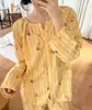 Pijama Lindo de Estrella Rayada para Niña, Conjunto de Dos Piezas tipo Cárdigan para Primavera y Otoño, Ropa de Casa para Dormitorio Estudiantil