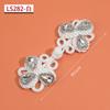 Hebilla de Disco con Borla Botones de Perla de Cristal Cosidos a Mano Ropa de Abrigo Estilo Nacional Botones Decorativos Tendencia Nacional Botones de Gama Alta