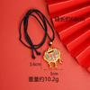 Colgante Retro de Oro Arena Vietnamita Diseño Estilo Palacio Mariposa Calada Goteo de Aceite Collar con Cierre de Seguridad Fabricante de Joyería para Mujer