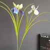Toque Simulado Silicone Algodão Orquídea Íris Irlandesa Alice Estilo Francês Modelo de Casa Sala de Estar Arranjo de Flores para Casamento Atacado