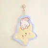 Toalla de Mano de Conejo Lunar de Dibujos Animados para Guardería, Sin Pelusa, Absorbente, Toalla Pequeña, Pañuelo Infantil, Toalla de Mano Suave
