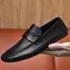 Mocasines de estilo coreano populares en vivo, zapatos de cuero sin cordones de primavera y otoño 2023, mocasines bajos, mocasines, zapatos de cuero pequeños