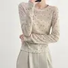 Atualização de Tamanho Chic Coreano Verão Novo Estilo Ins Poá Versátil Camisa Base para Camadas Roupas Femininas 2026